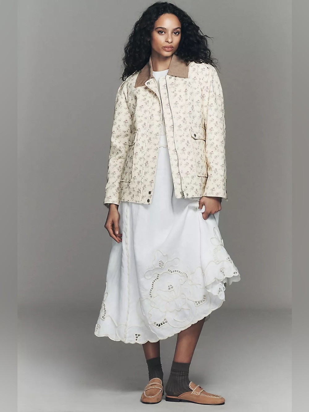 NWT Size M - Avec Les Filles Floral Utility Jacket 100% Cotton (NWT US$ 158) - Picture 9 of 16